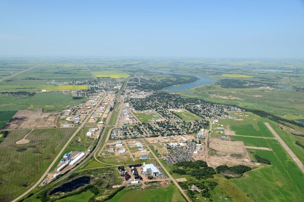 An aerial photo of Essex County.