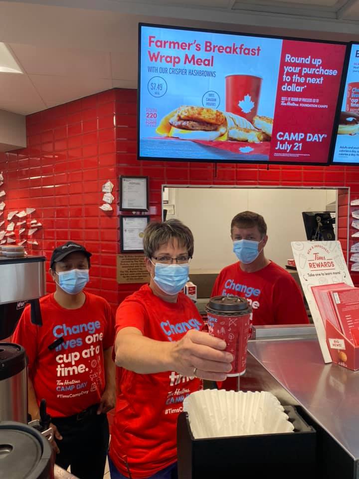 Camp Day at Tim Horton's