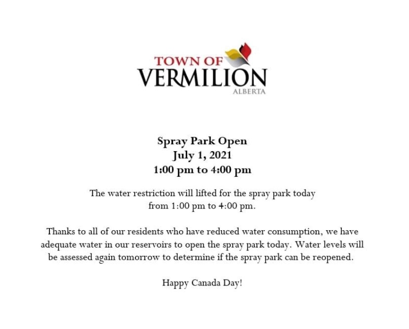 Spray Park Open