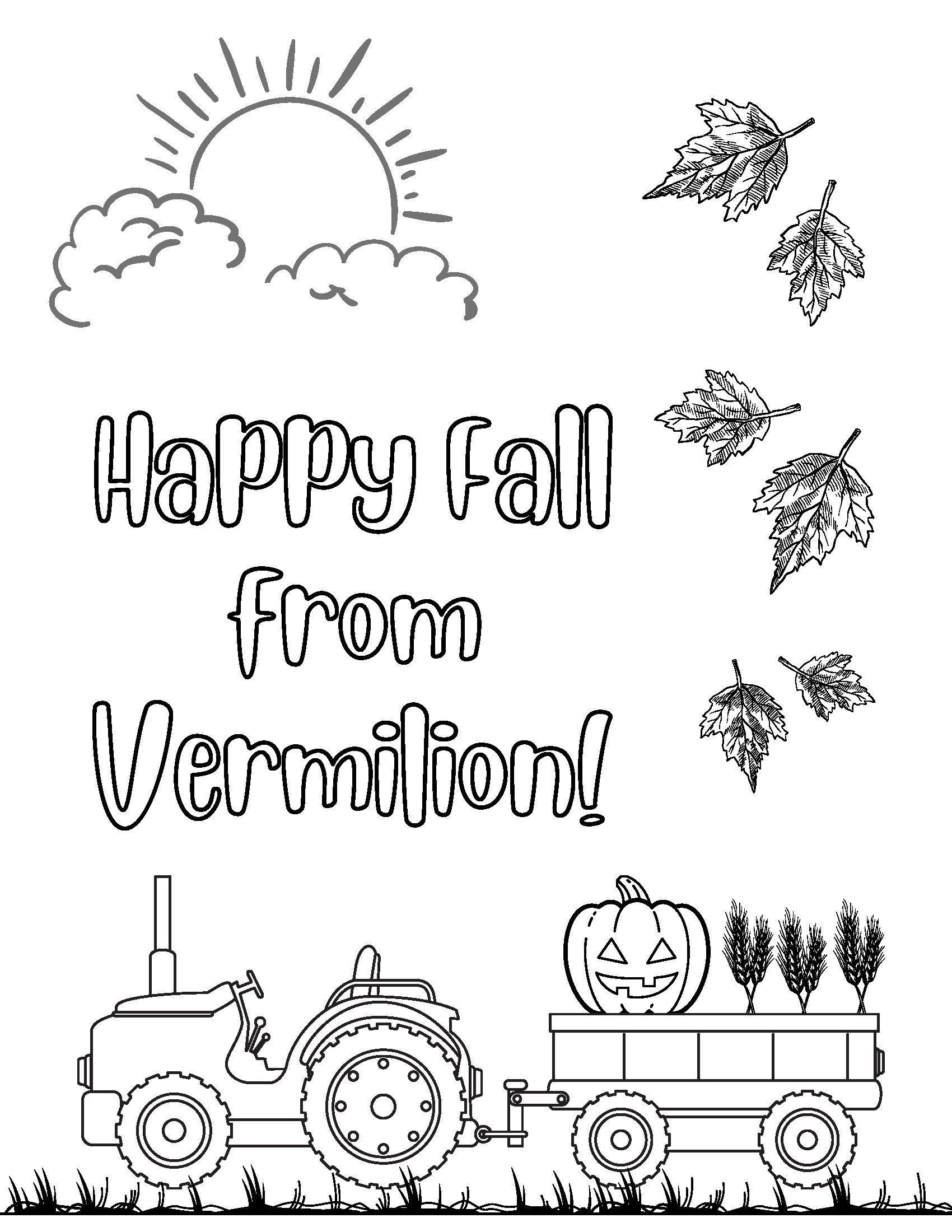 Fall Coloring Contest