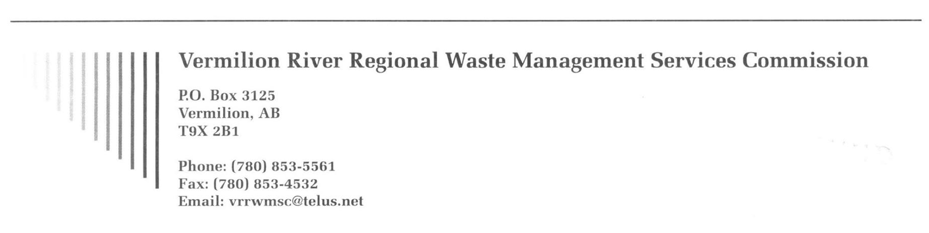 VRR Waste Management Services Commission