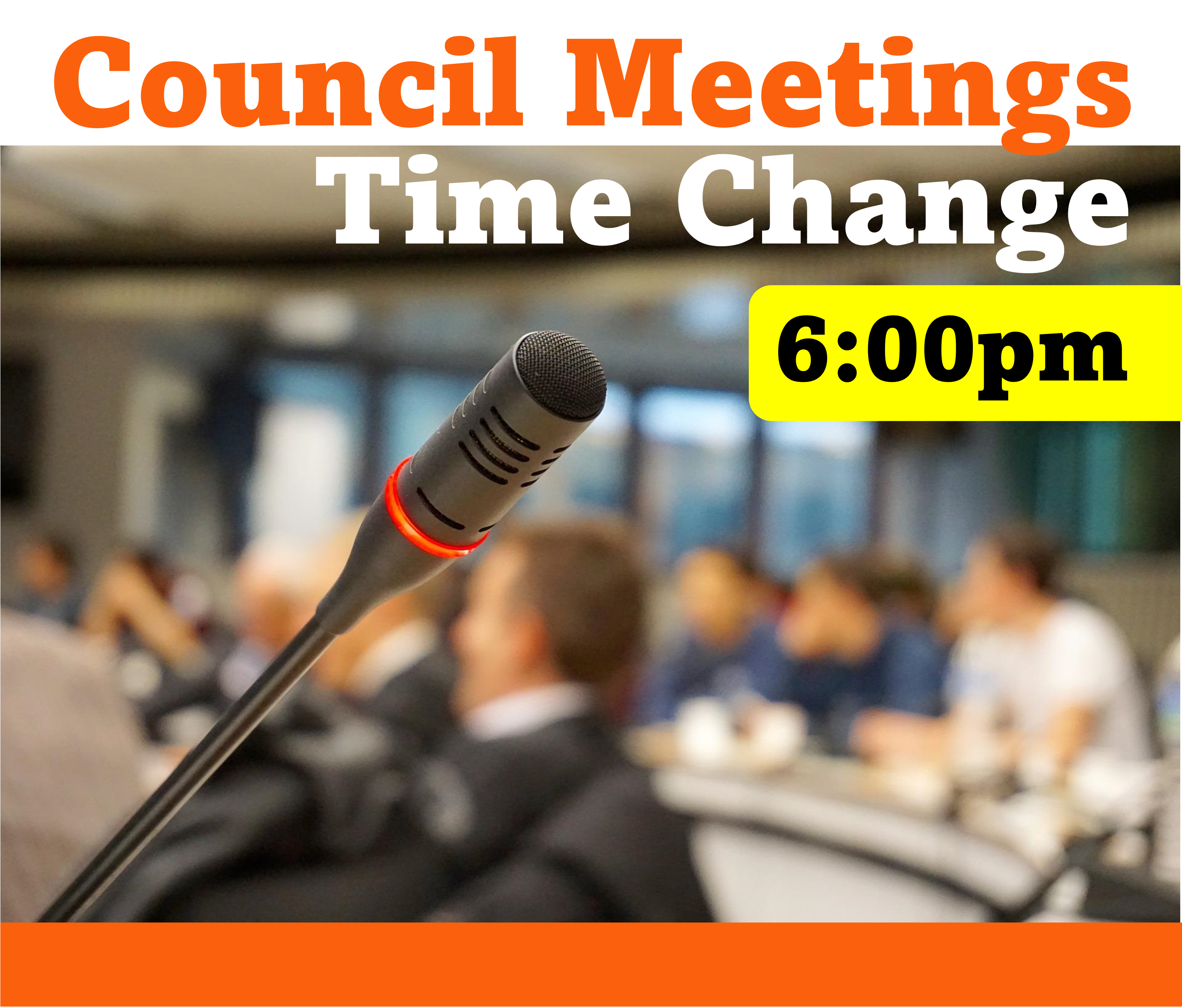 Council Meetings Time Change